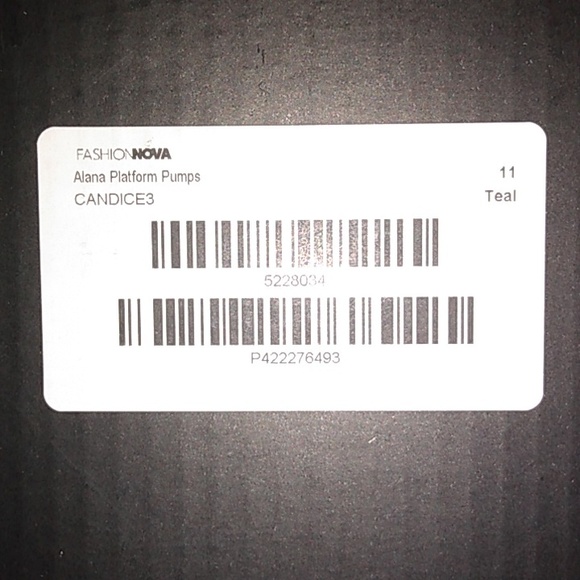 Fashion Nova Teal Platform Heels (Size 11) - Picture 8 of 14